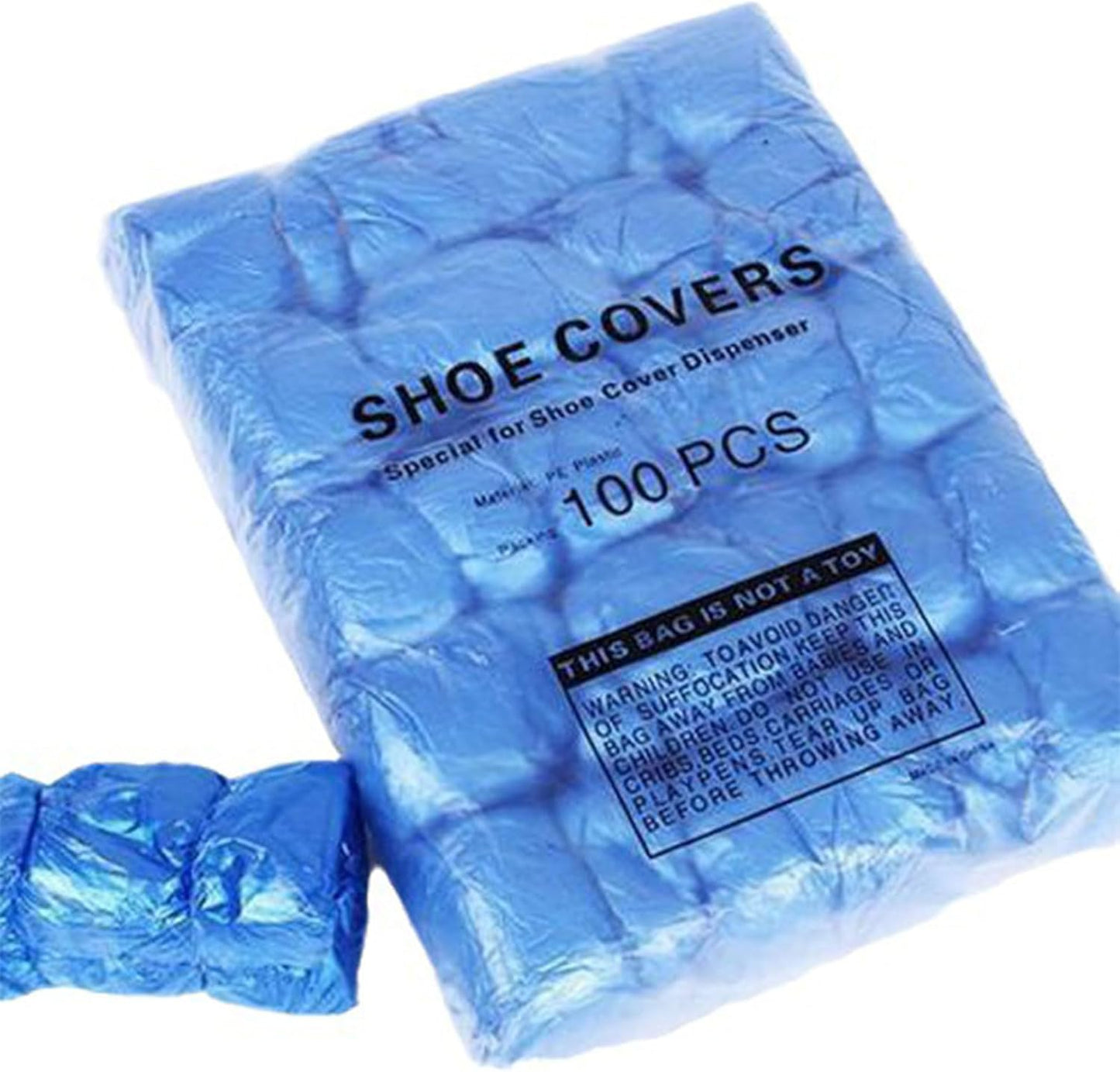 Dxcaicc 100 pièces (50 Paires) Couvre-Chaussures imperméables jetables,Couvre-Chaussures antidérapants en Plastique,Taille adaptée à la Plupart,Protection de Sol de Moquette [Classe énergétique A]